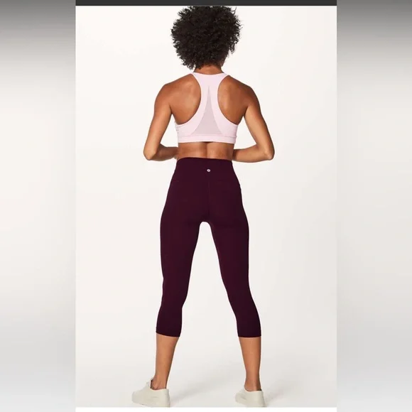 Lululemon Wunder Under Crop Dark Adobe - Size 4 - Picture 3 of 8